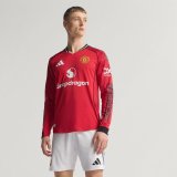 Manchester United  Home Long   Player 1:1 Quality Soccer Jersey  25-26