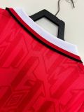 Retro  Manchester United Home long  1:1 Quality Soccer Jersey  1992-94