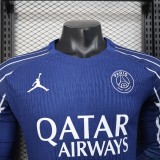 PSG Paris three away long player   1:1 Quality Soccer Jersey   24-25