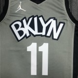 Brooklyn Nets Grey #11 IRVING 1:1 Quality NBA  Season Jerseys 75 Year