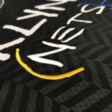 Brooklyn Nets City Edition graffiti Black #6 JORDAN  1:1 Quality NBA  Season Jerseys 2021