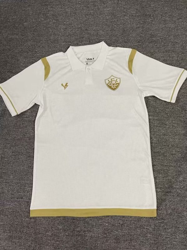 Vitoria Esporte Clube white POLO Fans  1:1 Quality Soccer Jersey  24-25