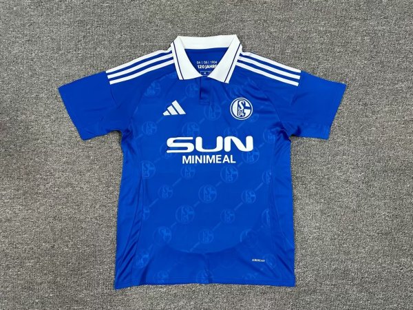 Schalke 04  Home  Fans 1:1 Quality Soccer Jersey   24-25