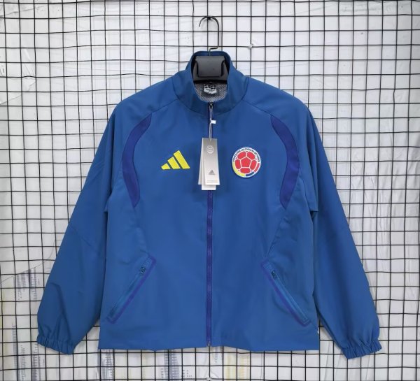 Colombia Windbreaker  Blue 1:1 Quality Soccer Jersey  26-27 (2026)