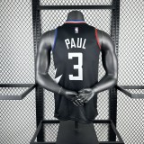 Los Angeles Clippers Black #3 PAUL 1:1 Quality NBA  Season Jerseys 2023