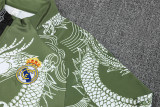 Real Madrid Training  Tracksuit Green Black  (Kids And Man )  1:1  25-26