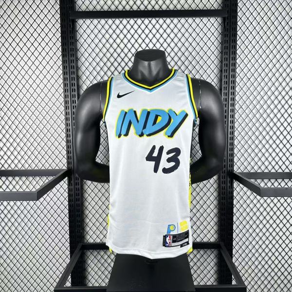 Indiana Pacers City Edition  #43 SIAKAM  NBA Jerseys  2025