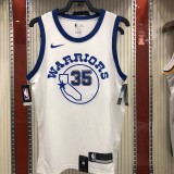 Golden State Warriors White  #35 DURANT  1:1 Quality NBA Season Jerseys