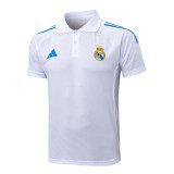 Real Madrid  Polo Fans White 1:1 Quality Soccer Jersey  25-26