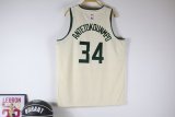 Milwaukee Bucks  White  #34 ANTETOKOUNMPO NBA Jerseys  25-26