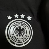 Germany Windbreaker  Cotton clothing Jacket Black  White 1:1 Quality Soccer Jersey  25-26