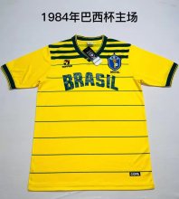 Retro Brazil home  1:1 Quality Soccer Jersey  1984