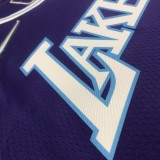 Los Angeles Lakers 75 Year Pruple #117 MASTER CHIEF 1:1 Quality NBA Season Jerseys