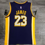 Los Angeles Lakers  purple 23 James  V-neck   NBA Jerseys