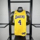 Los Angeles Lakers  yellow  #4 KNECHT  1:1 Quality NBA Jerseys  2023