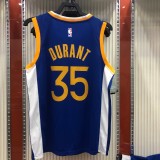 Golden State Warriors Blue V-Neck  #35 DURANT 1:1 Quality NBA Season Jerseys 2020