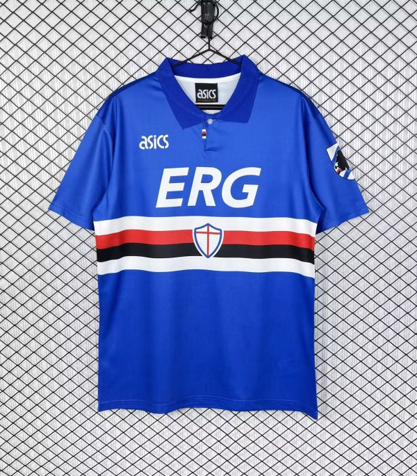 Retro Sampdoria Fans 1:1 Quality Soccer Jersey 1993-1994