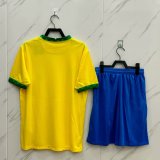 Retro Brazil Home  Kits Suit  1:1 Quality Soccer Jersey 2021