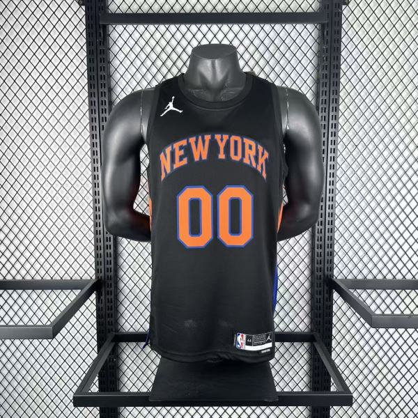 New York Knicks Black #00 CLARKSON NBA Jerseys  25-26