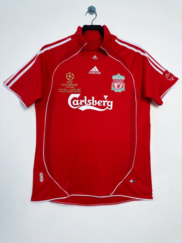 Retro Liverpool Home UEFA Champions 1:1 Quality Soccer Jersey   2006-2008