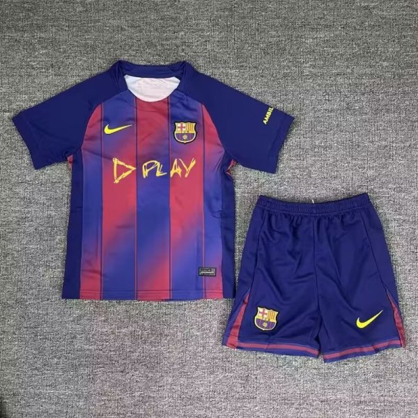 Barcelona music festival Special Edition kids  1:1 Quality Soccer Jersey 25-26
