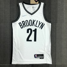 Brooklyn Nets White #21 ALDRIDGE 1:1 Quality NBA  Season Jerseys 75 Year