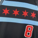 Retro Chicago Bulls  City Edition Black #8  LIVINE 1:1 Quality NBA  Season Jerseys 2019
