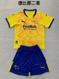 Derby County third away  kids  1:1 Quality Soccer Jersey   24-25