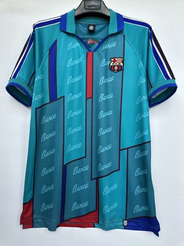 Retro Barcelona  Away   1:1 Quality Soccer Jersey   1995-1997