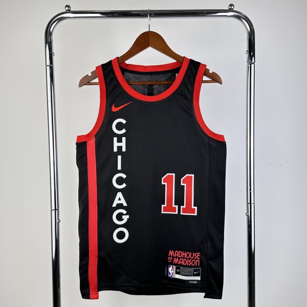 Chicago Bulls Black City Edition #11 DEROZAN 1:1 Quality NBA  Season Jerseys 2024