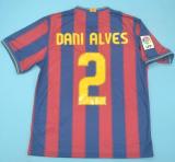 Retro Barcelona Home Long Sleeve 1:1 Quality Soccer Jersey  2009-2010