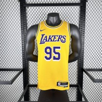 Los Angeles Lakers Yellow #95 TOSCANO 1:1 Quality NBA Season Jerseys 2023