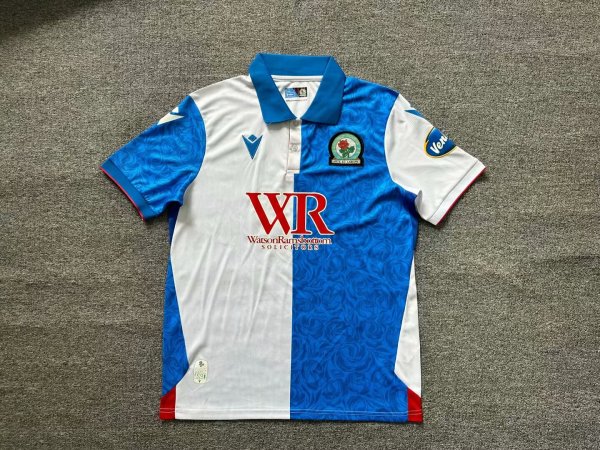 Blackburn  home Fans 1:1 Quality Soccer Jersey  24-25