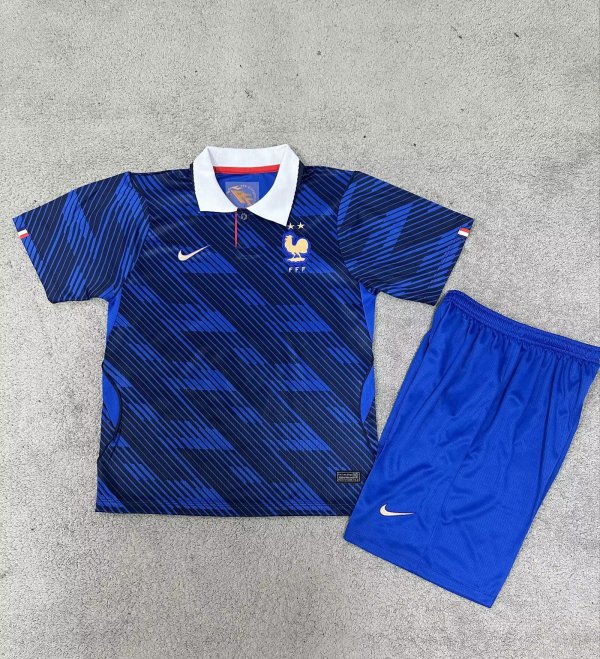 France Home  Kids 1:1 Quality Soccer Jersey   26-27 (2026)
