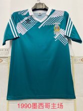 Retro Mexico home green 1:1 Quality Soccer Jersey   1990