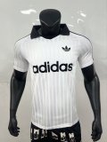 Adidas Clover Oasis  POLO  T-shirt  White 1:1 Quality Soccer Jersey  25-26