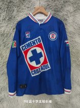 Retro Cruz Azul Long   Home 1:1 Quality Soccer Jersey   1998-1999