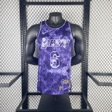 Los Angeles Lakers  Purple Honor Edition 6 James  round neck  NBA Jerseys 2023