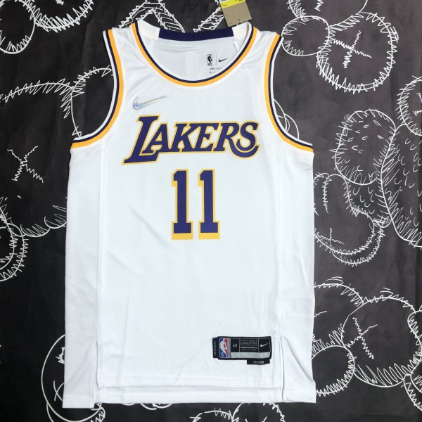 Los Angeles Lakers  75 Year  White  #11 IRVING 1:1 Quality NBA Season Jerseys
