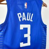 Los Angeles Clippers Blue #3 PAUL 1:1 Quality NBA  Season Jerseys 2023