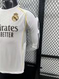 Real Madrid  Home  Player long   1:1 Quality Soccer Jersey   25-26