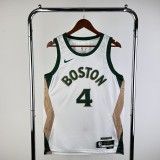 Boston Celtics City Edition White #4 HOLIDAY 1:1 Quality NBA Jerseys  2024