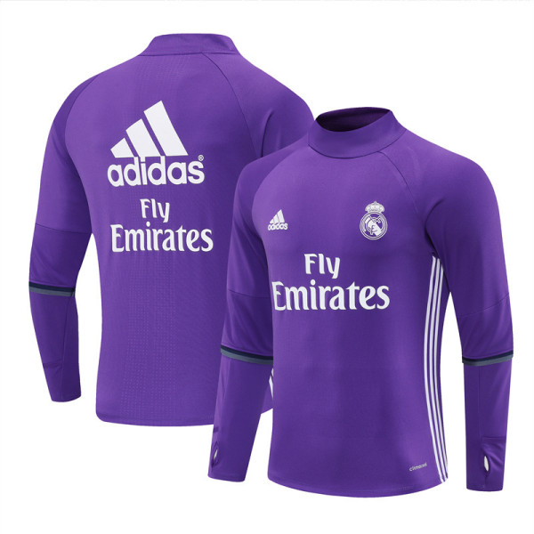 Retro Real Madrid  Training  Tracksuit  Purple 1:1 2016-2017