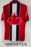 Retro Canada home  1:1 Quality Soccer Jersey  1998