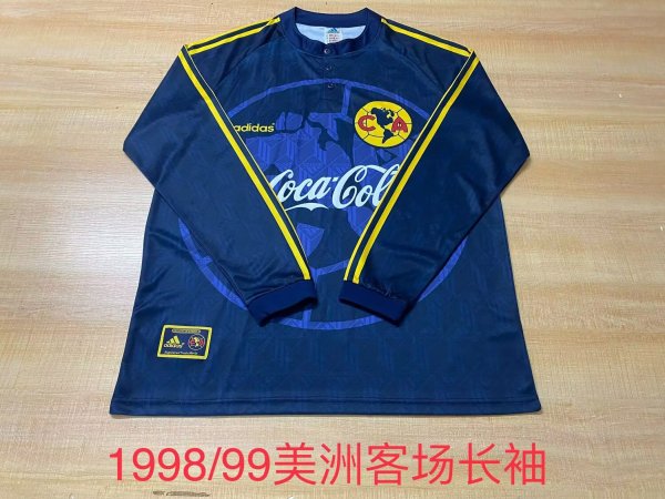 Retro America long  away fans 1:1 Quality Soccer Jersey  1998-1999