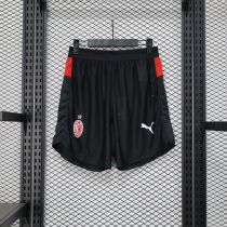 AC Home Pants  player  Shorts  1:1 Quality Soccer Jersey   25-26