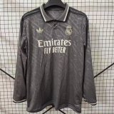 Real Madrid third away Long Sleeve  Fans  1:1 Quality Soccer Jersey    24-25