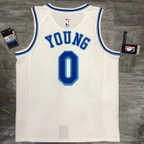 Los Angeles Lakers White Latin Night #0 YOUNG 1:1 Quality NBA Season Jerseys