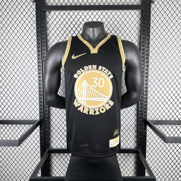 Golden State Warriors BLACK Honor Edition #30 GREEN  1:1 Quality NBA Season Jerseys 2024