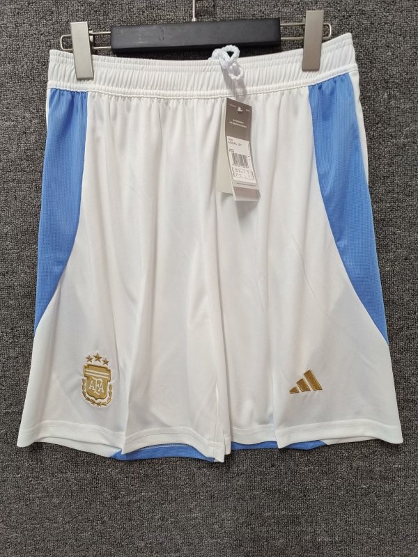 Argentina home shorts pants 1:1 Quality Soccer Jersey  24-25